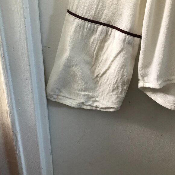 Women's Express Button-down Western-Style Shirt - Off white - Size XL - Picture 3 of 5